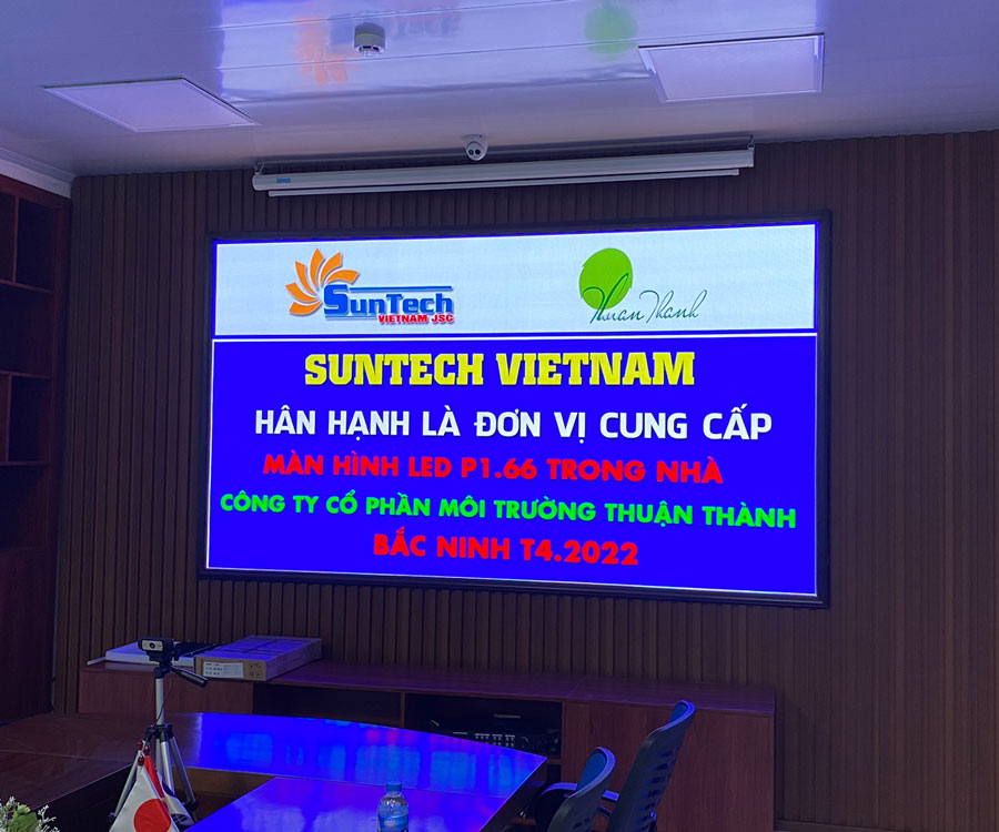 Màn hình LED phòng họp tại Công ty Cổ phần môi trường Thuận Thành – Bắc Ninh