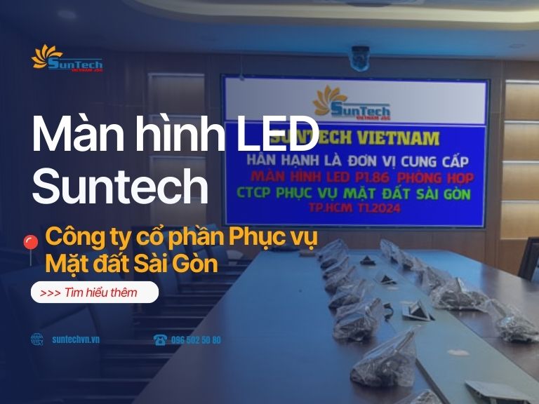 Màn hình LED cho không gian phòng họp Công ty Phục vụ Mặt đất Sài Gòn