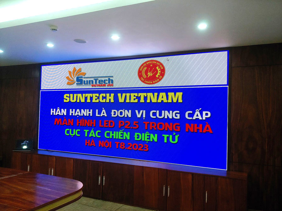 Lắp màn hình LED thứ 2 cho cục tác chiến điện tử-Hà Nội