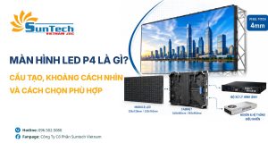 Màn hình LED P4 Là Gì? Cấu Tạo, Khoảng Cách Nhìn Và Cách Chọn Phù Hợp