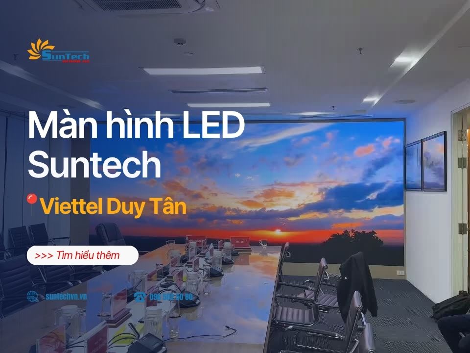 Màn hnh LED P1.25 – Vì sao Viettel Duy Tân chọn giải pháp fine pitch cho phòng họp?
