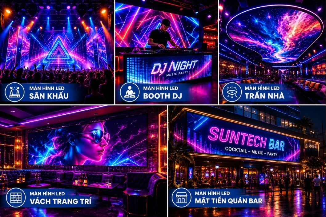 Màn Hình LED Quán Bar